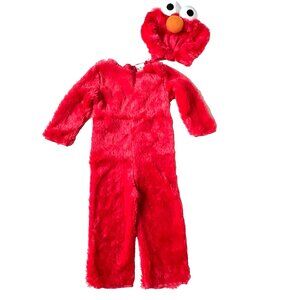 Elmo Toddler 12-18m Costume S Halloween Red 2-piece Furry Monster Sesame Street